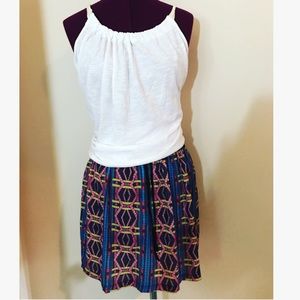 NWT Ainsley geometric print skirt
